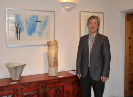 Keiichi Shimizu at opening of Tanba Modernism II Show